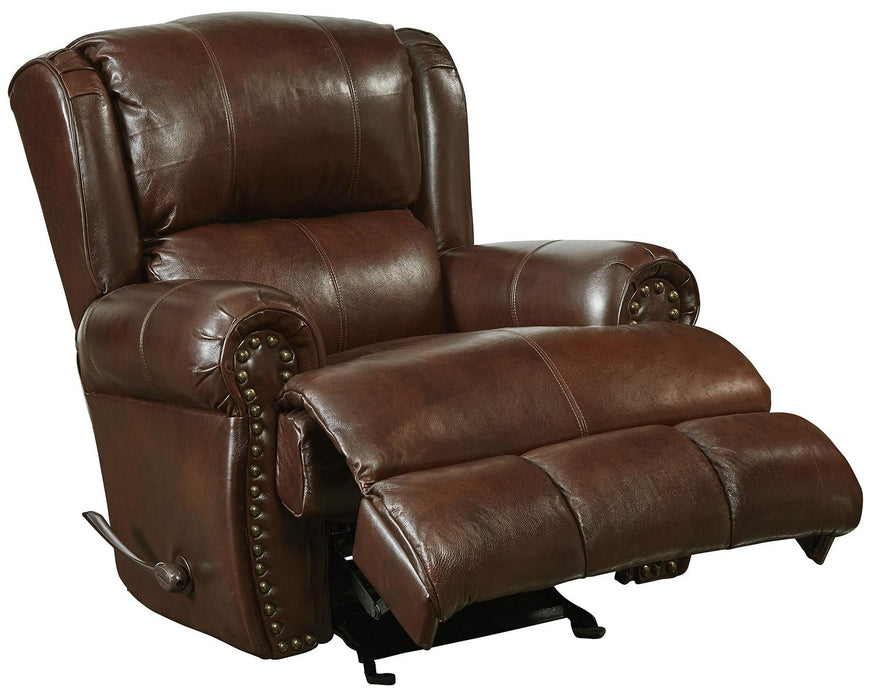 Catnapper Duncan Power Deluxe Lay Flat Recliner in Walnut