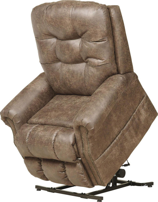 Catnapper Furniture Ramsey Power Lift Lay Flat Recliner w/ Heat & Massage in Silt